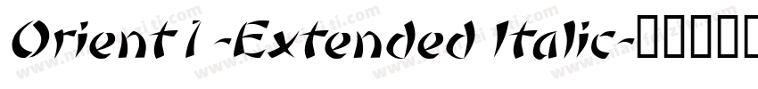 Orient1-Extended Italic字体转换
